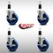 Service Caster 5'' SS Solid Poly Swivel 1-3/8'' Expanding Stem Caster Set with Brake, 4PK SCC-SSEX20S514-SPUS-TLB-138-4 - alternate 4